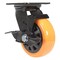 Vestil Polyurethane Swivel With Brake Caster 5 In. Diameter x 2 In. Width 726 lb Orange/Black CST-BN-5X2PUP-SWB - alternate 7